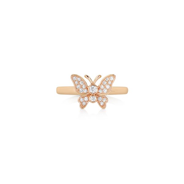 Diamond Butterfly Ring