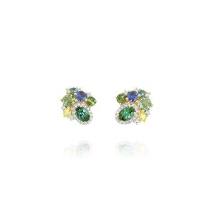 Colorful Sapphire Studs