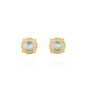 Mother of Pearl Moonstone Earrings