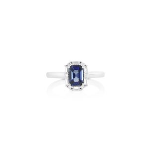 Emerald-Cut Sapphire Ring
