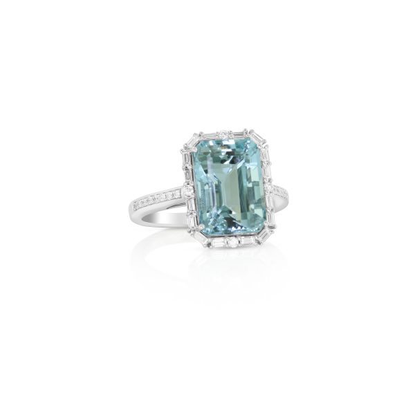 Regalia Small Pear Aquamarine Pendant - Image 2