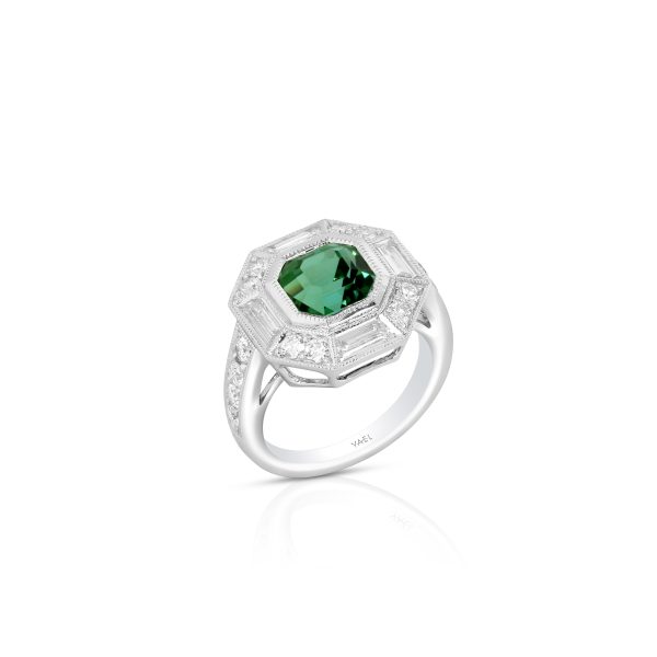 Emerald-Cut Green Tourmaline Ring - Image 3
