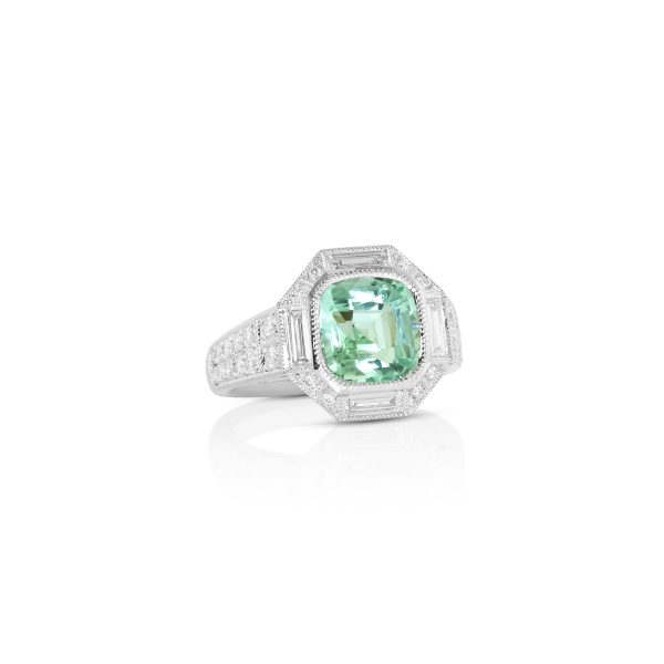 Mist Green Tourmaline Ring. - Image 2