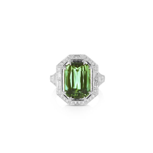 Green Tourmaline Ring