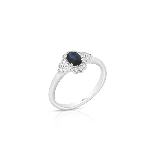 Petite Sapphire and Diamond Ring - Image 2