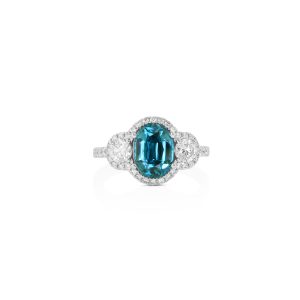 Blue Zircon Ring