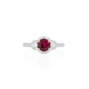 Ruby Halo Ring