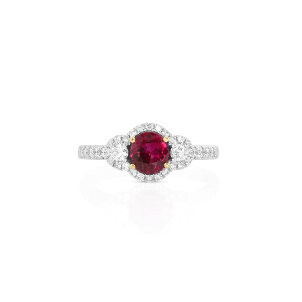 Ruby Halo Ring