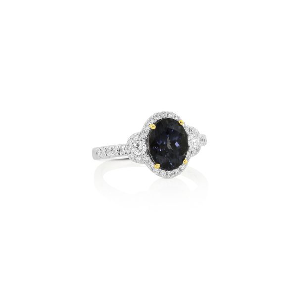 Gray Spinel Oval Ring - Image 2