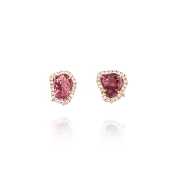 Artistic Sapphire & Diamond Drop Earrings - Image 2