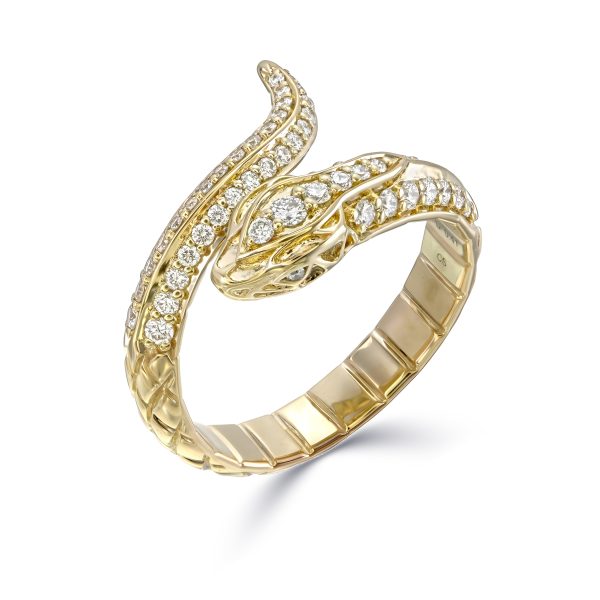 Diamond Snake Ring - Image 3