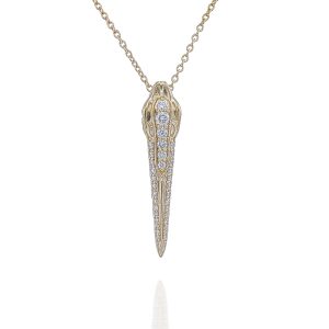 Full Diamond Snake Pendant