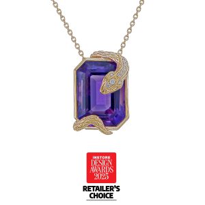Amethyst Snake Pendant
