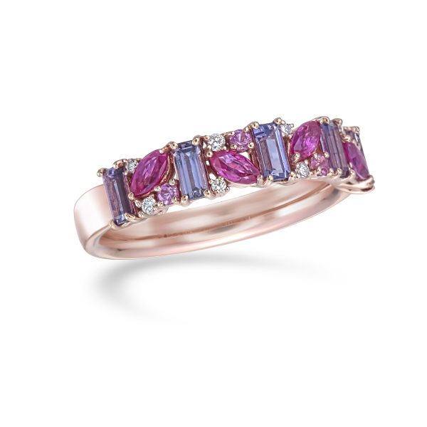 Pink & Purple Ombre Ring - Image 2