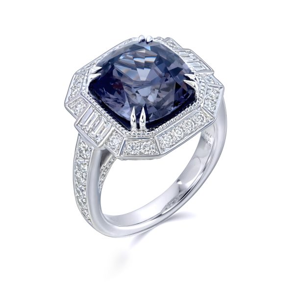 Purple Spinel Cocktail Ring - Image 2