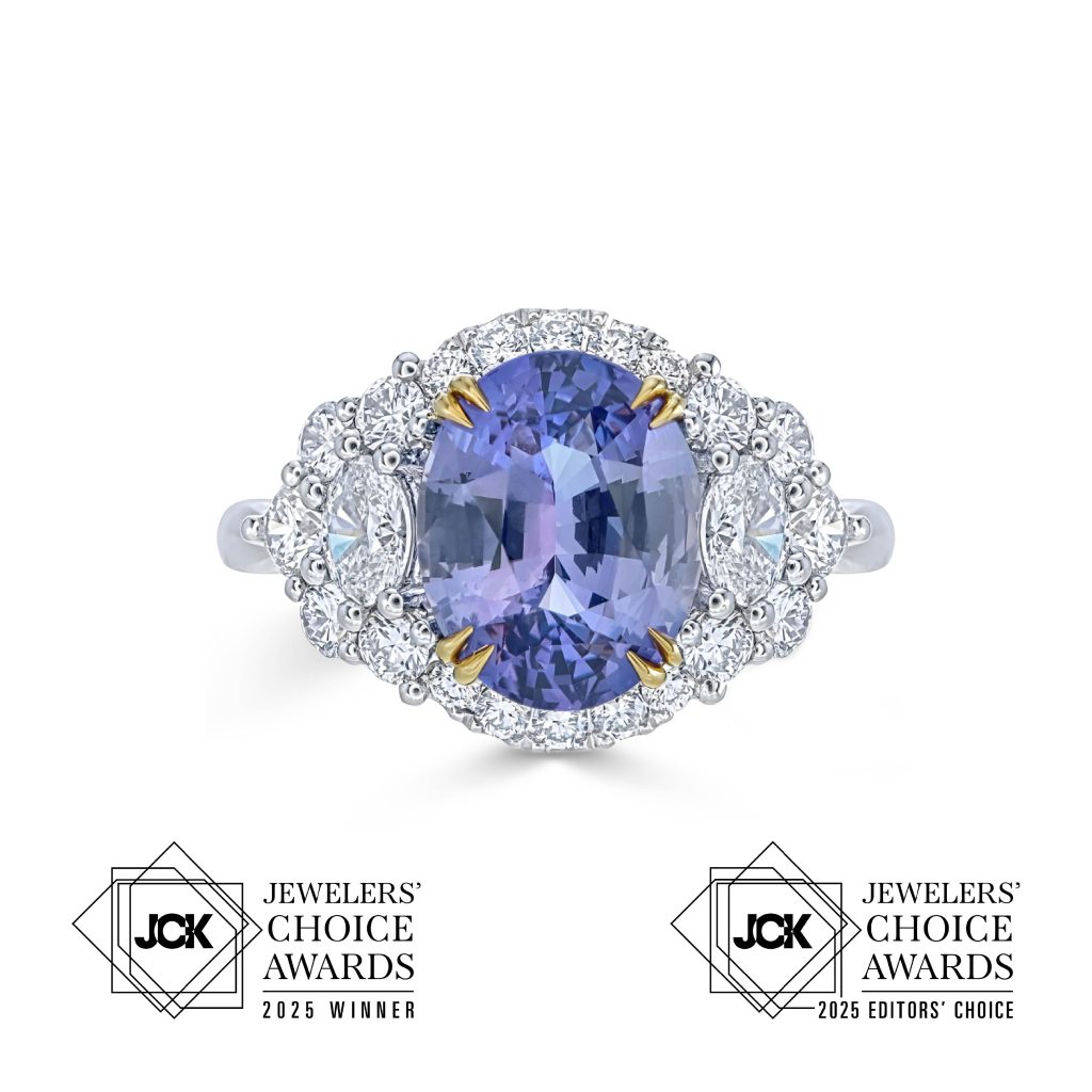 No-Heat Purple Sapphire Ring