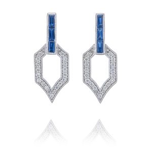Sapphire Drop Earrings