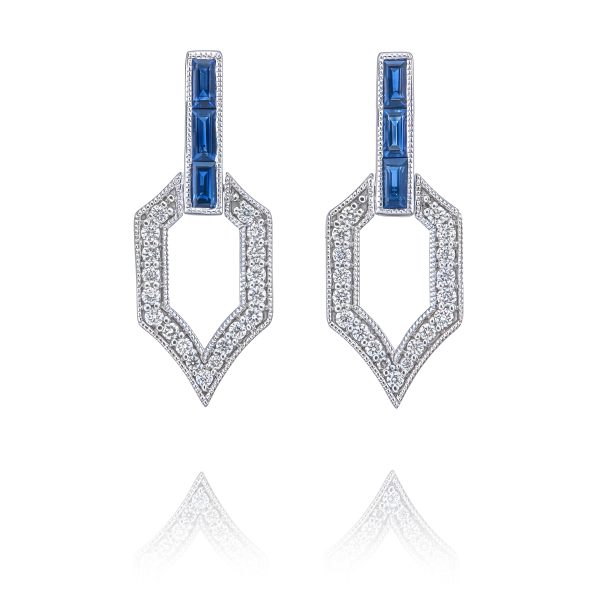 Sapphire Drop Earrings