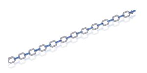 Blue Sapphire & Diamond Bracelet