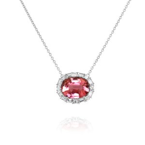 Pink Tourmaline Double Drop Earrings