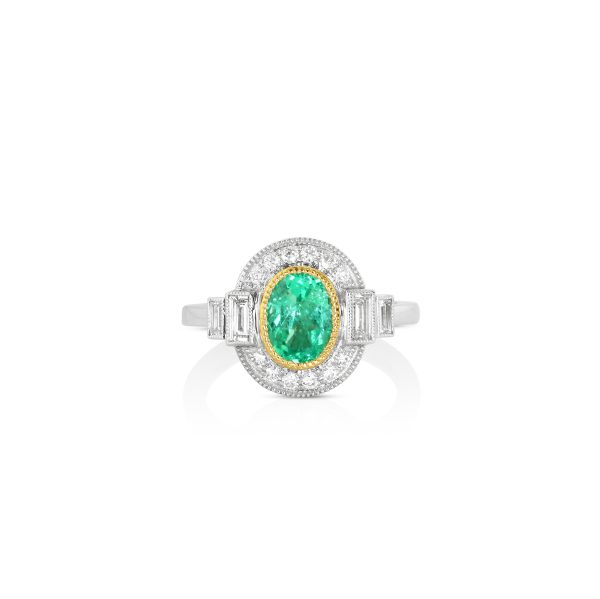 Emerald and Diamond Ring - Image 2