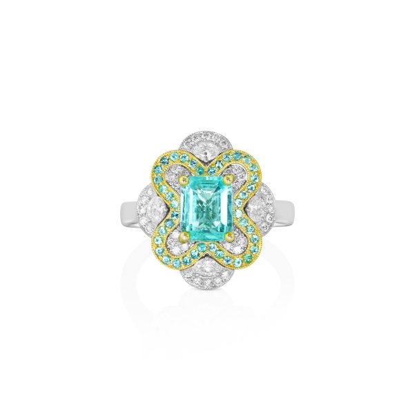 Emerald-Cut Paraiba Ring - Image 3