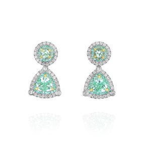 Trilliant Paraiba Drop Earrings