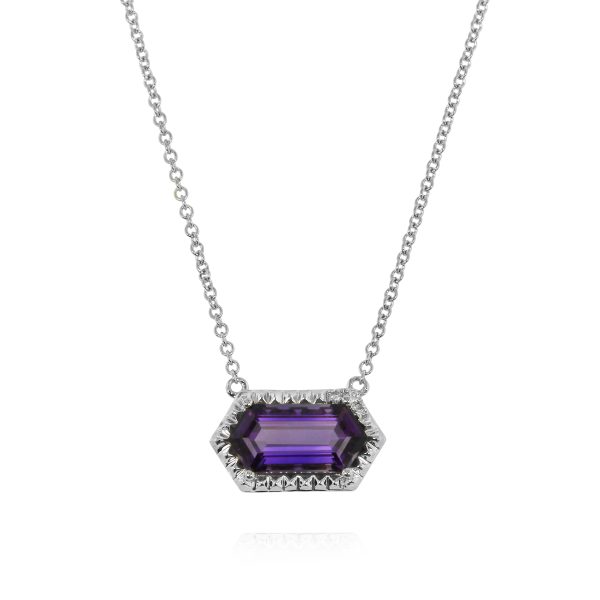 Hexagon Amethyst Pendant - Image 2