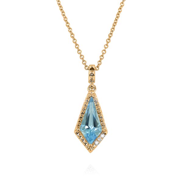 Kite Swiss Blue Topaz Pendant - Image 4