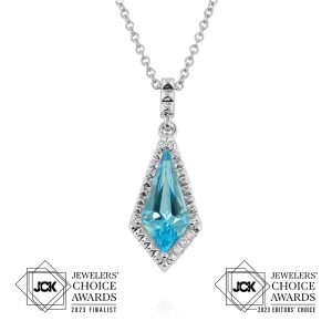 Kite Swiss Blue Topaz Pendant