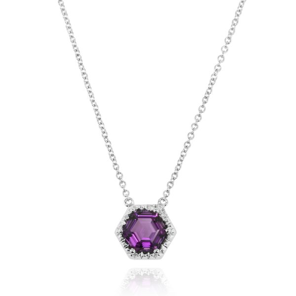 Hexagon Amethyst Pendant - Image 3
