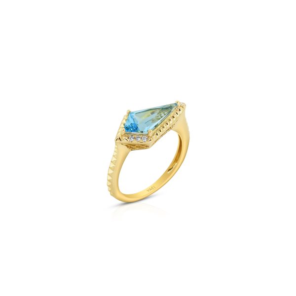 Kite Swiss Blue Topaz Ring - Image 3