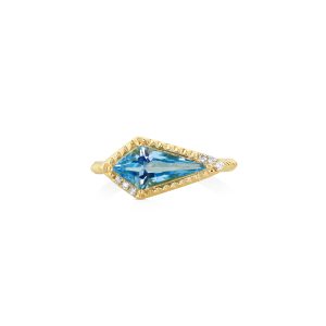 Kite Swiss Blue Topaz Ring